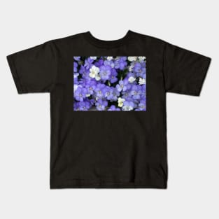 Purple Violas Kids T-Shirt